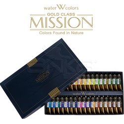 Mijello - Mijello Mission Gold Class Tüp Sulu Boya Seti 34lü 15ml MWC-1534