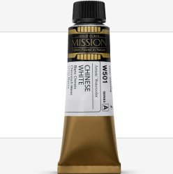 Mijello - Mijello Mission Gold Class 15ml Tüp Sulu Boya A W501 Chınese White Mijello - Mijello Mission Gold Class 15ml Tüp Sulu Boya A W501 Chınese White