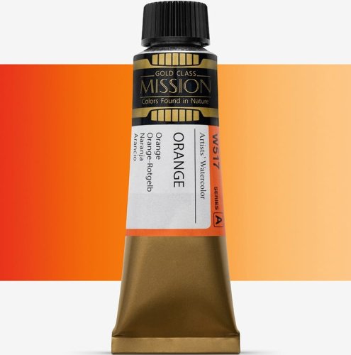 Mijello Mission Gold Class 15ml Tüp Sulu Boya A W517 Orange - W517 Orange