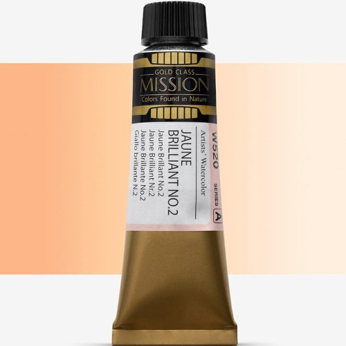 Mijello Mission Gold Class 15ml Tüp Sulu Boya A W520 Jaune Brillant - W520 Jaune Brillant