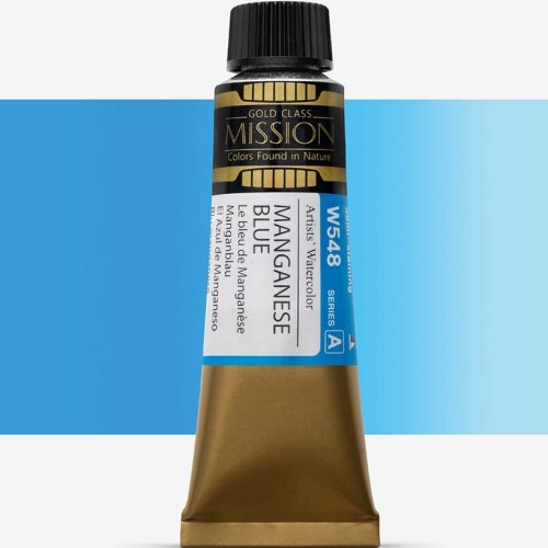 Mijello Mission Gold Class 15ml Tüp Sulu Boya A W548 Manganese Blue - W548 Manganese Blue