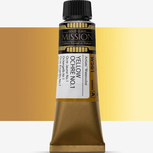 Mijello Mission Gold Class 15ml Tüp Sulu Boya A W561 Yellow Ochre - W561 Yellow Ochre