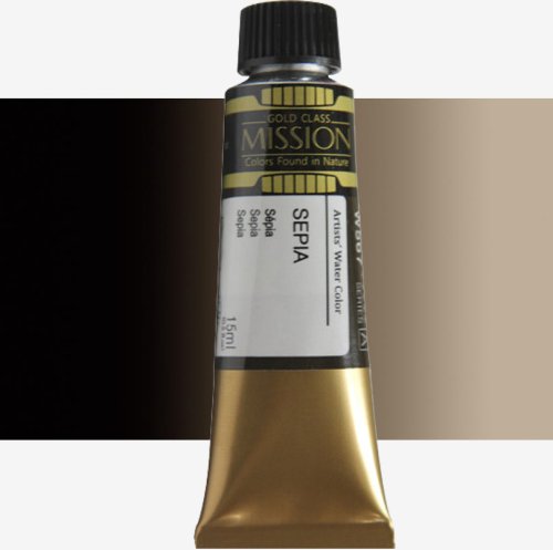 Mijello Mission Gold Class 15ml Tüp Sulu Boya A W567 Sepia - W567 Sepia