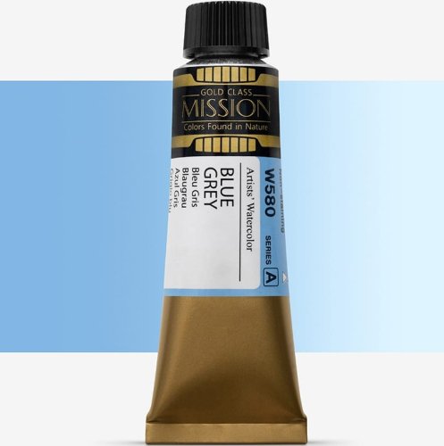 Mijello Mission Gold Class 15ml Tüp Sulu Boya A W580 Blue Grey - W580 Blue Grey