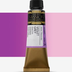 Mijello - Mijello Mission Gold Class 15ml Tüp Sulu Boya A W591 Violet Grey Mijello - Mijello Mission Gold Class 15ml Tüp Sulu Boya A W591 Violet Grey