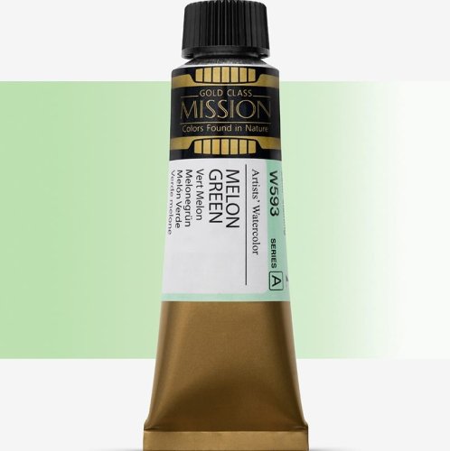 Mijello Mission Gold Class 15ml Tüp Sulu Boya A W593 Melon Green - W593 Melon Green