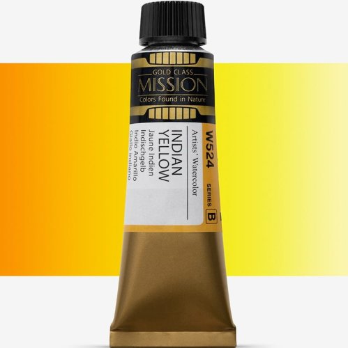 Mijello Mission Gold Class 15ml Tüp Sulu Boya B W524 Indıan Yellow - W524 Indıan Yellow