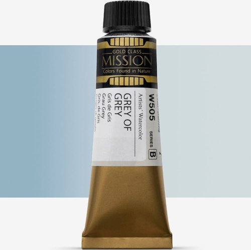 Mijello Mission Gold Class 15ml Tüp Sulu Boya B W505 Grey Of Grey - W505 Grey Of Grey