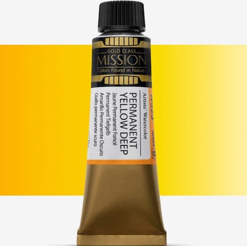 Mijello Mission Gold Class 15ml Tüp Sulu Boya B W523 Permanent Yellow Deep - W523 Permanent Yellow Deep