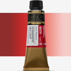 Mijello - Mijello Mission Gold Class 15ml Tüp Sulu Boya B W574 Permanent Red Deep Mijello - Mijello Mission Gold Class 15ml Tüp Sulu Boya B W574 Permanent Red Deep