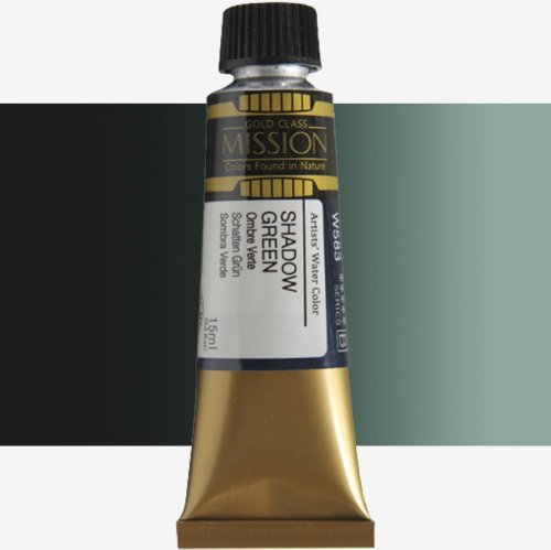 Mijello Mission Gold Class 15ml Tüp Sulu Boya B W583 Shadow Green - W583 Shadow Green