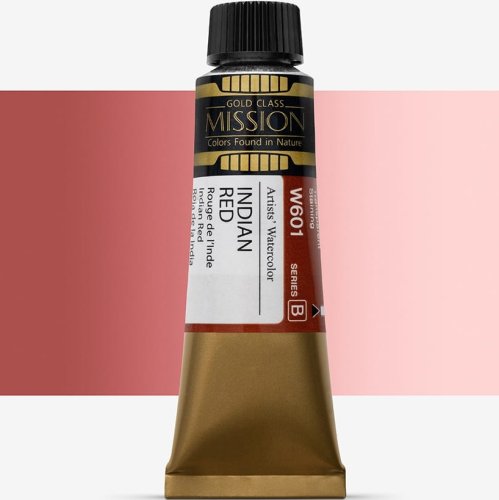 Mijello Mission Gold Class 15ml Tüp Sulu Boya B W601 Indıan Red - W601 Indıan Red