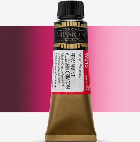 Mijello Mission Gold Class 15ml Tüp Sulu Boya C W515 Permanent Alizarin Cr - W515 Permanent Alizarin Cr