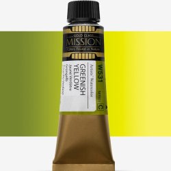 Mijello - Mijello Mission Gold Class 15ml Tüp Sulu Boya C W531 Greenısh Yellow Mijello - Mijello Mission Gold Class 15ml Tüp Sulu Boya C W531 Greenısh Yellow