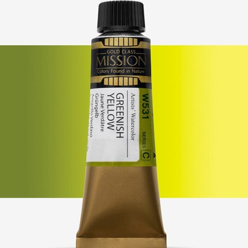 Mijello Mission Gold Class 15ml Tüp Sulu Boya C W531 Greenısh Yellow - W531 Greenısh Yellow