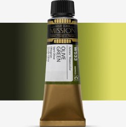 Mijello - Mijello Mission Gold Class 15ml Tüp Sulu Boya C W533 Olıve Green Mijello - Mijello Mission Gold Class 15ml Tüp Sulu Boya C W533 Olıve Green