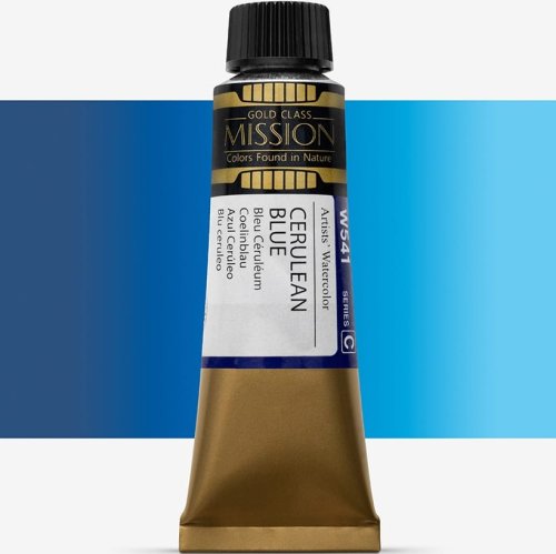Mijello Mission Gold Class 15ml Tüp Sulu Boya C W541 Cerulean Blue - W541 Cerulean Blue