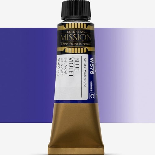 Mijello Mission Gold Class 15ml Tüp Sulu Boya C W576 Blue Vıolet - W576 Blue Vıolet