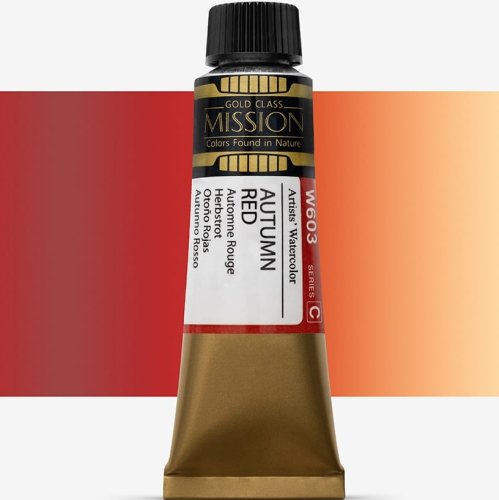 Mijello Mission Gold Class 15ml Tüp Sulu Boya C W603 Autumn Red - W603 Autumn Red