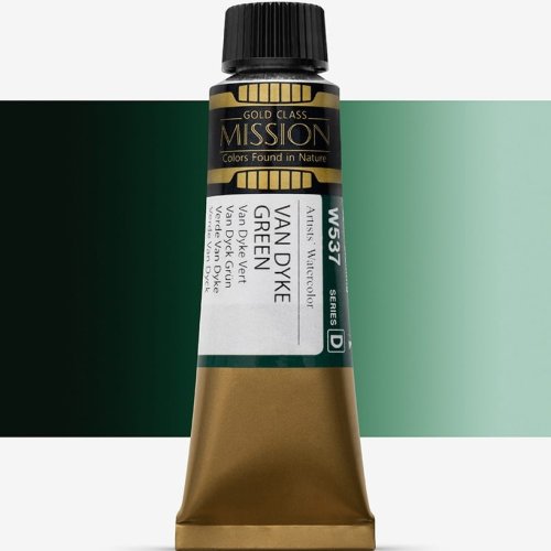 Mijello Mission Gold Class 15ml Tüp Sulu Boya D W537 Vandayk Green - W537 Vandayk Green