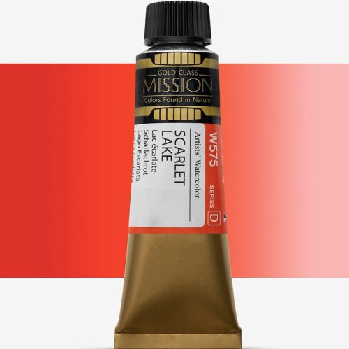 Mijello Mission Gold Class 15ml Tüp Sulu Boya D W575 scarlet Lake - W575 scarlet Lake