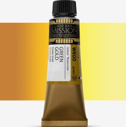 Mijello - Mijello Mission Gold Class 15ml Tüp Sulu Boya D W600 Green Gold Mijello - Mijello Mission Gold Class 15ml Tüp Sulu Boya D W600 Green Gold