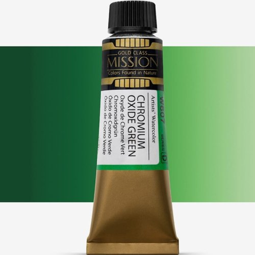 Mijello Mission Gold Class 15ml Tüp Sulu Boya D W607 Chromıum Oxıde Green - W607 Chromıum Oxıde Green