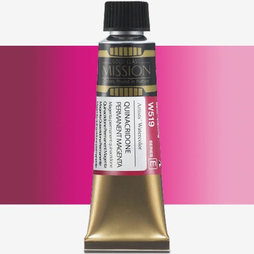 Mijello Mission Gold Class 15ml Tüp Sulu Boya E W519 Quınacrıdone Permanen - W519 Quınacrıdone Permanen
