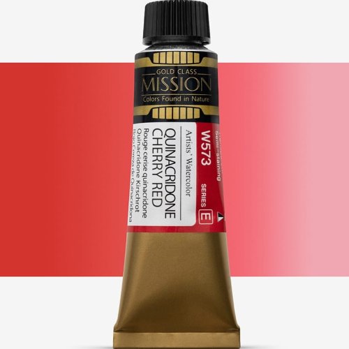 Mijello Mission Gold Class 15ml Tüp Sulu Boya E W573 Cheery Red - W573 Cheery Red