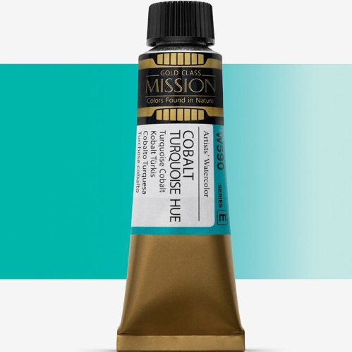 Mijello Mission Gold Class 15ml Tüp Sulu Boya E W590 Cobalt Turkuaz - W590 Cobalt Turkuaz