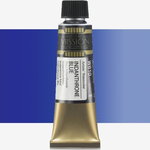 Mijello Mission Gold Class 15ml Tüp Sulu Boya E W610 Indanthrone Blue - W610 Indanthrone Blue