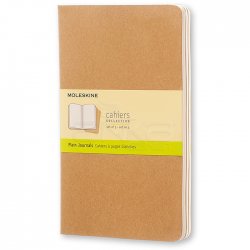 Moleskine - Moleskine Cahier 3lü 13x21cm Düz Defter Bej