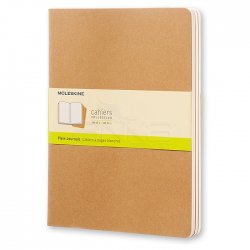 Moleskine Cahier 3lü XL Boy Düz Defter Bej - Thumbnail