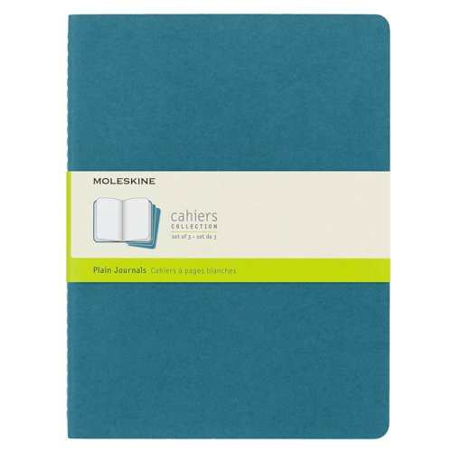 Moleskine Cahier Journals Çizgisiz Defter 19x26cm Brisk Blue CH023B44