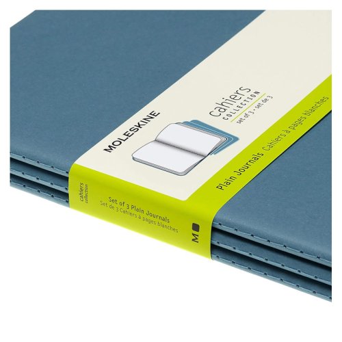 Moleskine Cahier Journals Çizgisiz Defter 19x26cm Brisk Blue CH023B44