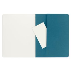 Moleskine Cahier Journals Çizgisiz Defter 19x26cm Brisk Blue CH023B44 - Thumbnail