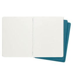 Moleskine Cahier Journals Çizgisiz Defter 19x26cm Brisk Blue CH023B44 - Thumbnail