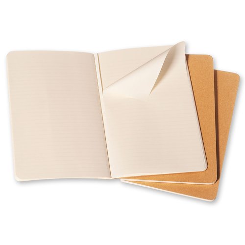 Moleskine Cahier Cep Boy Çizgili Defter 9x14cm Bej 3lü CC4925