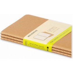 Moleskine - Moleskine Cahier Journals Çizgisiz Defter 9x14cm 3lü Kraft Brown OP413 (1)