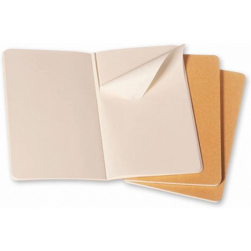 Moleskine Cahier Journals Çizgisiz Defter 9x14cm 3lü Kraft Brown OP413