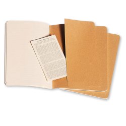 Moleskine - Moleskine Cahier Çizgili Defter Bej 3lü 13x21cm CL4987 (1)