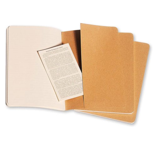 Moleskine Cahier Çizgili Defter Bej 3lü 13x21cm CL4987