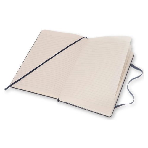 Moleskine Classic Sert Kapak Çizgili Defter 13x21cm Sapphire Blue