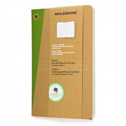 Moleskine - Moleskine Evernote Cahier 2li 9x14 cm Kareli Kraf Defter