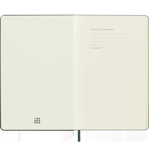 Moleskine Notebook Sert Kapak Çizgisiz 13x21cm Myrtle Green