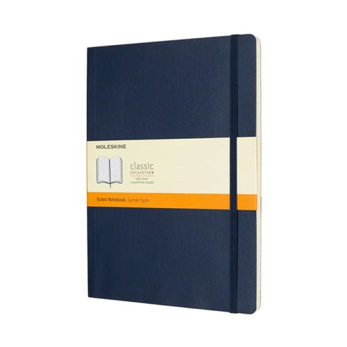 Moleskine Notebook Classic Yumuşak Kapak Çizgili Defter 19x25cm Sapphire Blue