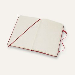 Moleskine - Moleskine Sert Kapak Çizgili Defter 13x21cm Kırmızı 0048 (1)