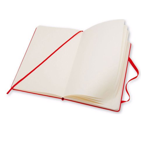 Moleskine Sert Kapak Düz Defter 13x21cm Kırmızı KL0062