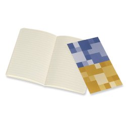 Moleskine Volant Journals Çizgili Defter Forget Blue/Amber Yellow 9x14cm - Thumbnail