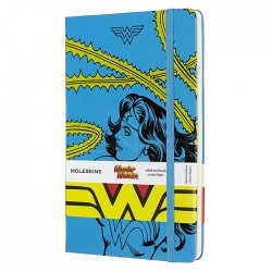 Moleskine - Moleskine Wonder Woman 13x21 cm Çizgili Defter Mavi